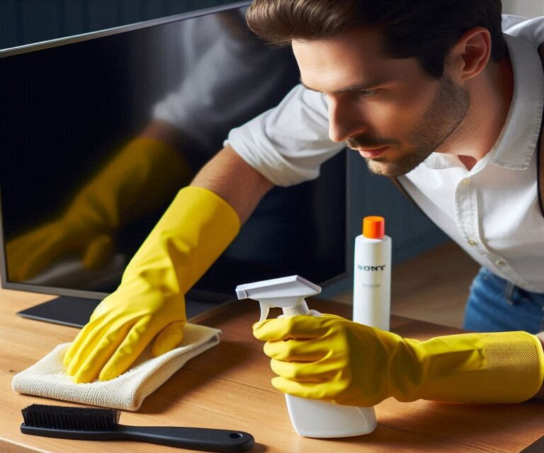 How to clean Sony TV screen